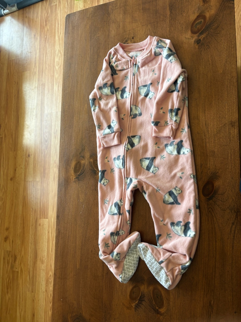 🩷 6 for $20 🩷 Carter's Pink Penguin Print Fleece One-Piece
